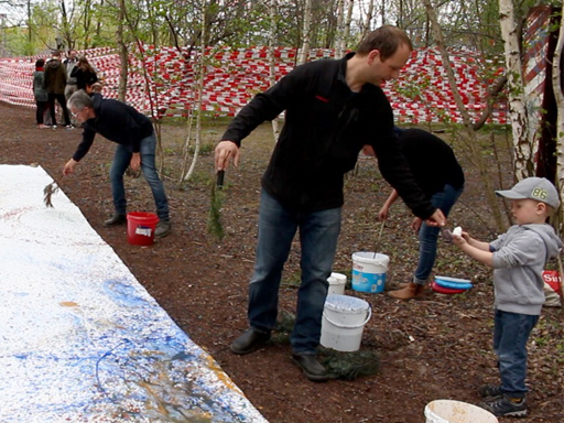 Bird Cage 2015, Parasite Architecture Installation in Park at Gleisdreieck, Berlin, by Shahram Entekhabi In occasion of "One Hectar" environmental art festival in the frame of Global Oil Week 2015