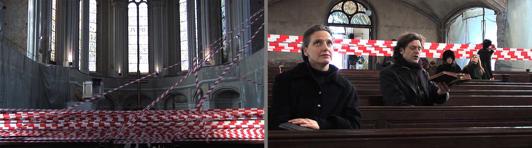 No Exit: A Shahram Entekhabi's artistic, architectural and performative intervention in Zionskirche, Berlin, Germany