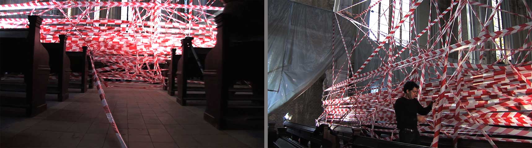 No Exit: A Shahram Entekhabi's artistic, architectural and performative intervention in Zionskirche, Berlin, Germany